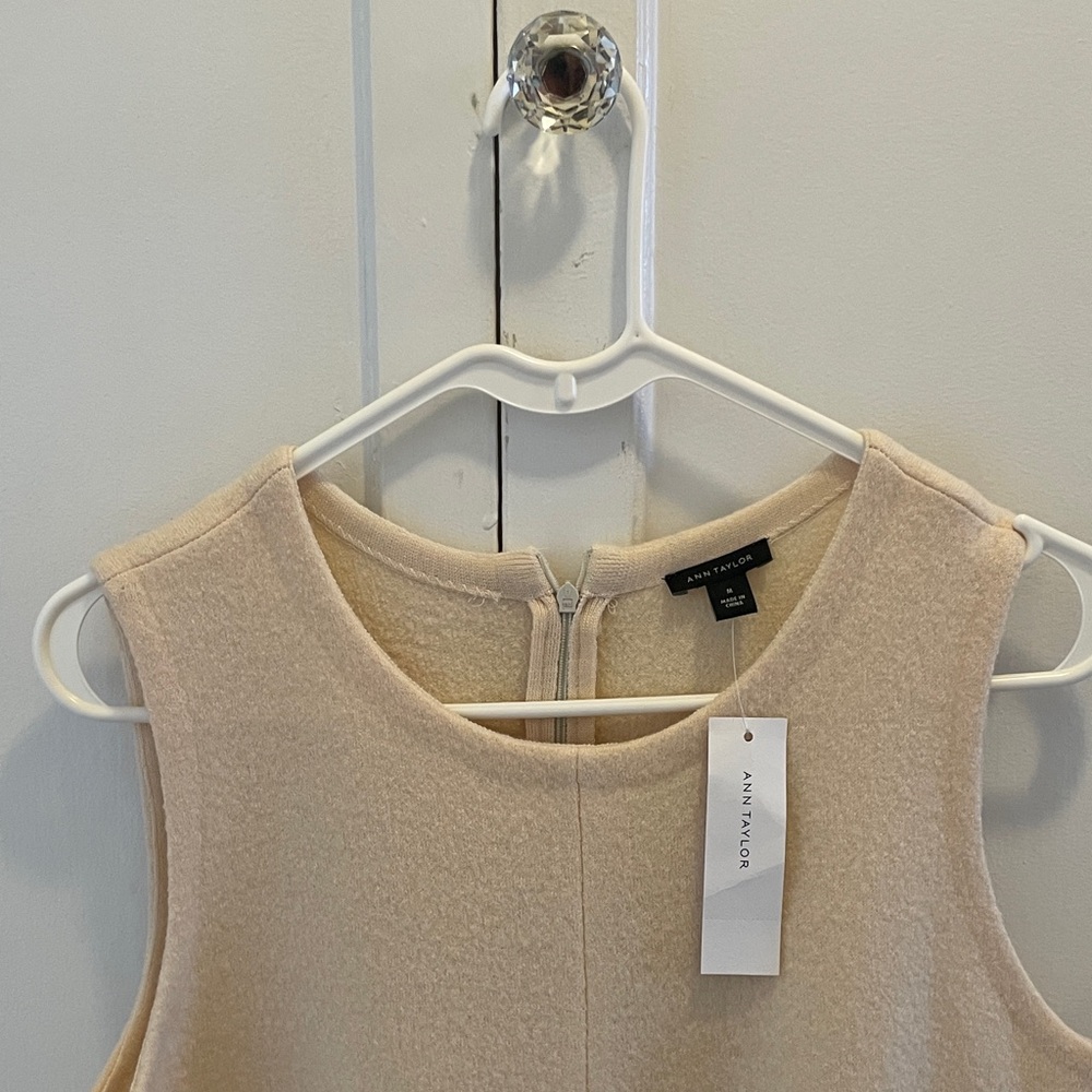 Ann Taylor Retro Sleeveless 100% wool mini Dress